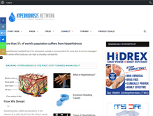 Tablet Screenshot of hyperhidrosisnetwork.com